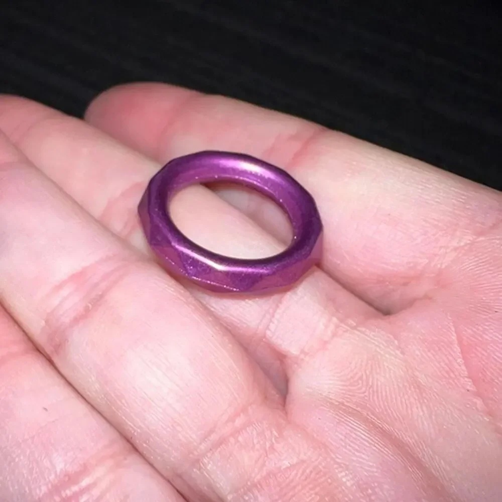 Approx. 100 Purple Metallic Plastic Craft Rings Jewelry Making DIY Art Supplies